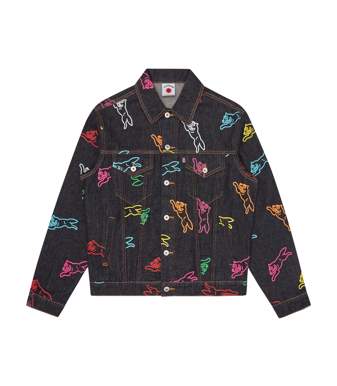 Popular Billionaire Boys Club ALLOVER RUNNING DOG DENIM TRUCKER JACKET