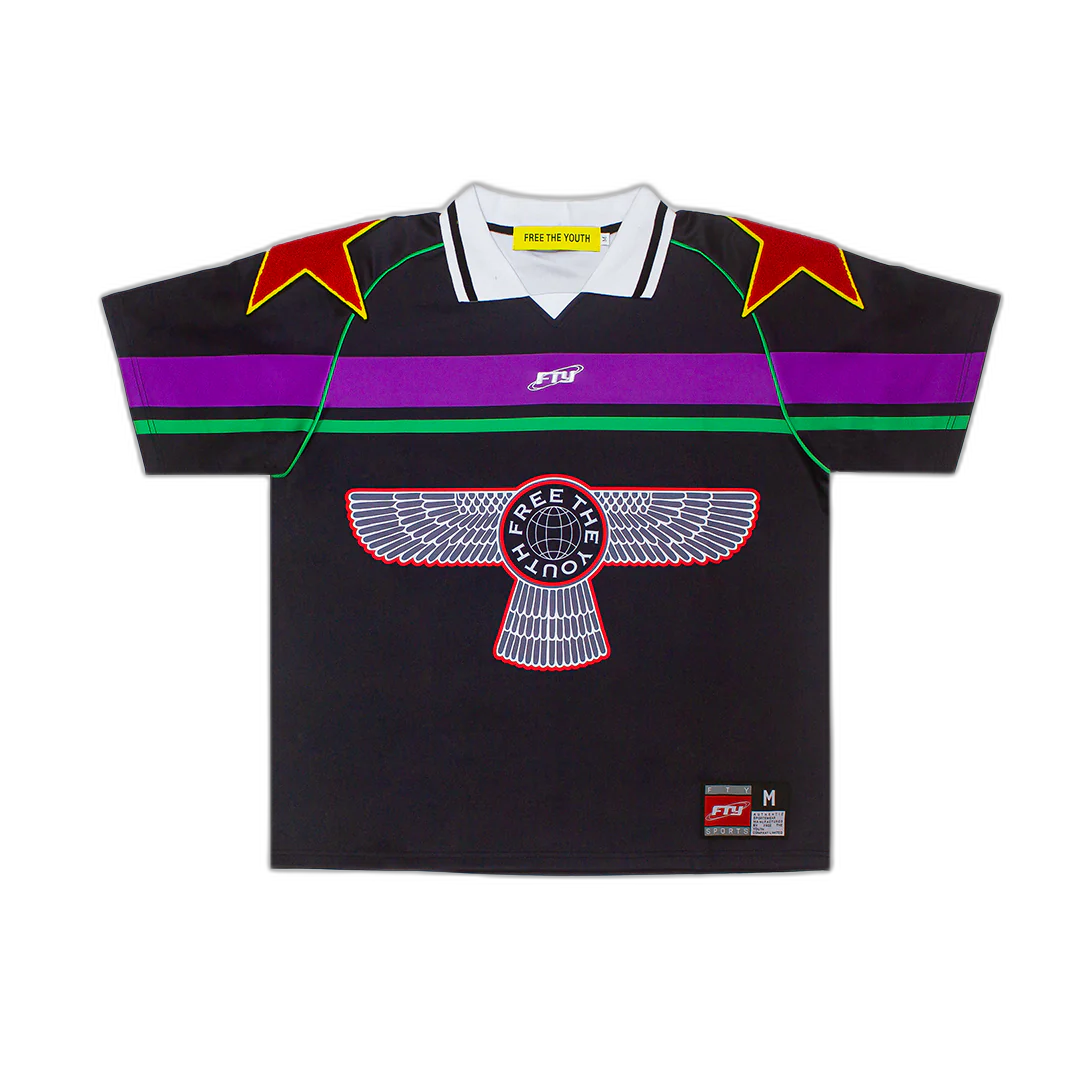 Popular FREE THE YOUTH FTW NEW SOCCER JERSEY - NAVY BLUE